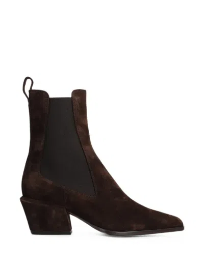Paris Texas Bettina Anke Boot 50 Texan Ankle Boots In Brown Suede