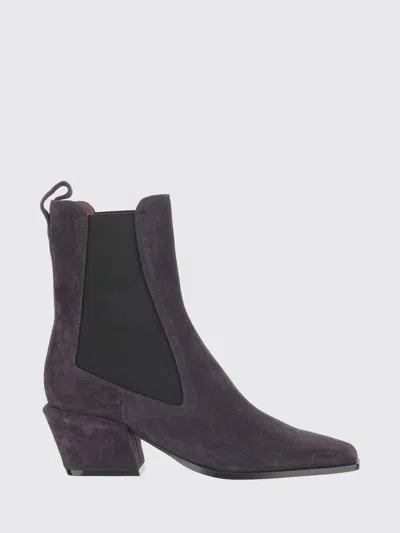 Paris Texas Bettina Suede Western Chelsea Boots With Mid Flared Heel In Multi