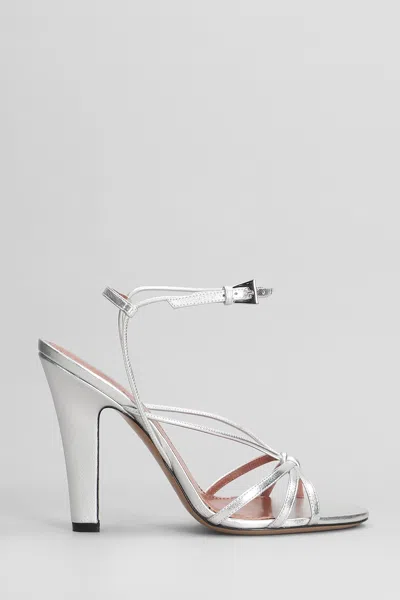 Paris Texas Bianca 100 Sandals In Silver Leather