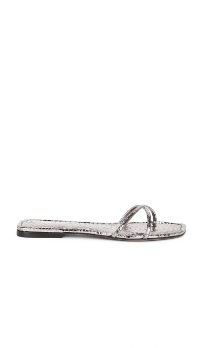 Paris Texas Biarritz Flat Sandal In Gray