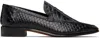 Paris Texas Chic Python-print Loafers With Chunky Heel In Black