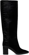 Paris Texas Black Anja 70 Tall Boots In Carbone