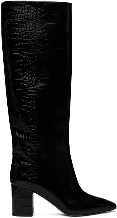 Paris Texas Black Anja 70 Tall Boots In Carbone