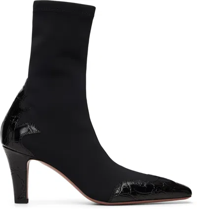 Paris Texas Black Belle Western 75 Ankle Boots