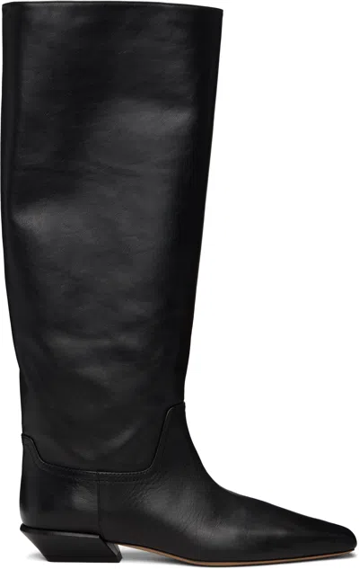 PARIS TEXAS BLACK BETTINA 25 TALL BOOTS