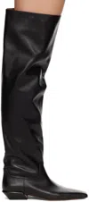 Paris Texas Black Bettina Over-the-knee Boots In Black