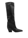 Paris Texas Jane Knee-high Leather Texan Heel Boots In Nude