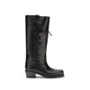 Paris Texas Roxanne Leather Knee-high Boots In Black