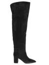 Paris Texas Ophelia High Heels Boots In Black Leather In Black
