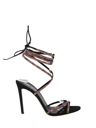 Paris Texas Holly Nicole Lace-up Sandals In Multicolor