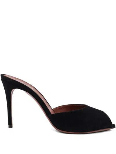 Paris Texas Black Heeled Sandals