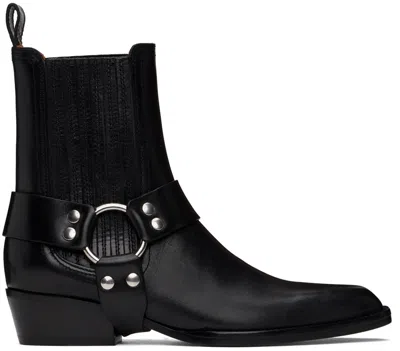 PARIS TEXAS BLACK HELENA ANKLE BOOTS