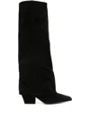 Paris Texas Jane 100 Suede Knee-high Boots In Black