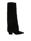 Paris Texas Jane 100 Suede Knee-high Boots In Black