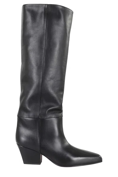 Paris Texas Black Jane 60 Pointed High Shaft Leather Boots