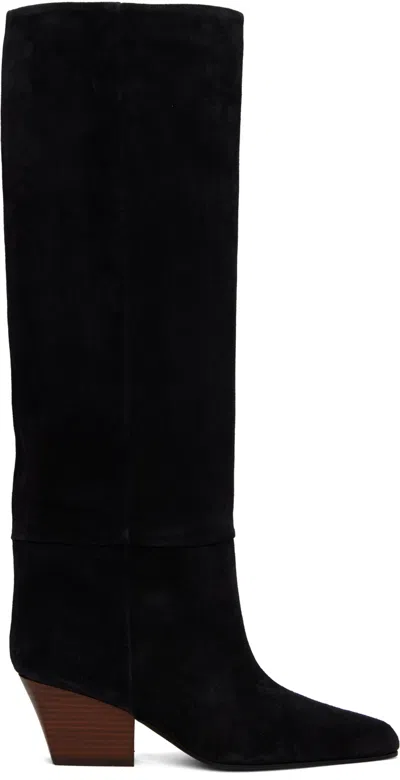 Paris Texas Black Jane 60 Tall Boots In Off Black