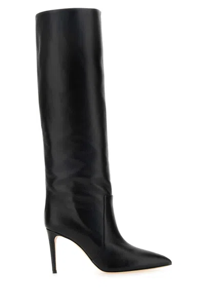 Paris Texas Black Leather Boots