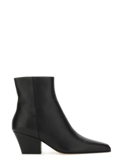Paris Texas Pointed-toe Leather Boot In Black