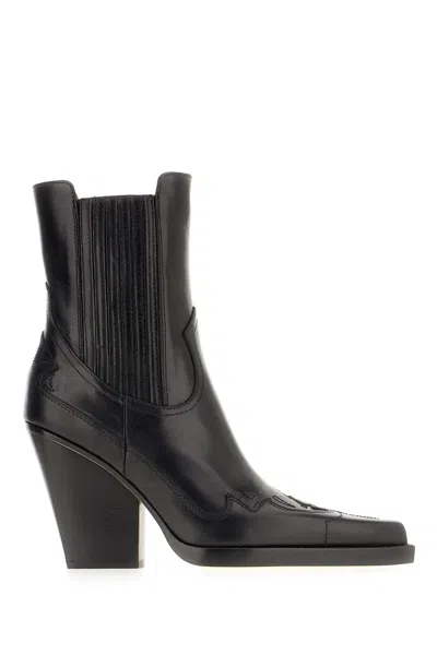 Paris Texas Black Leather Dallas Boots