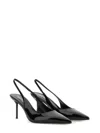 Paris Texas Black Leather High Heels In Black