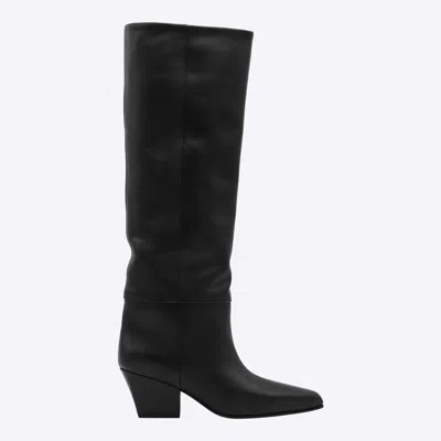 PARIS TEXAS BLACK LEATHER JANE 60 BOOTS