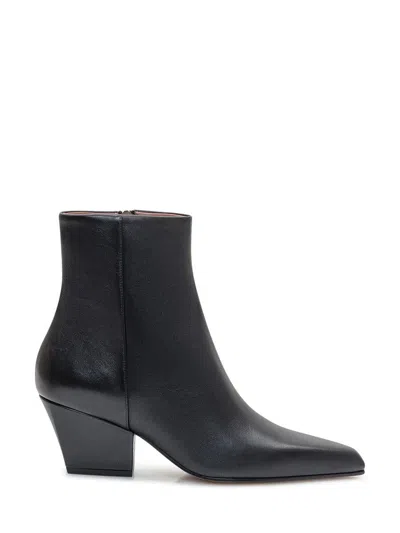 Paris Texas Black Leather Jane Boots