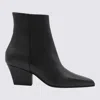 Paris Texas Black Leather Jane Boots