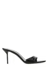 Shop Paris Texas Black Leather Lidia Mules