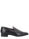 Paris Texas Chic Python-print Loafers With Chunky Heel In Multi