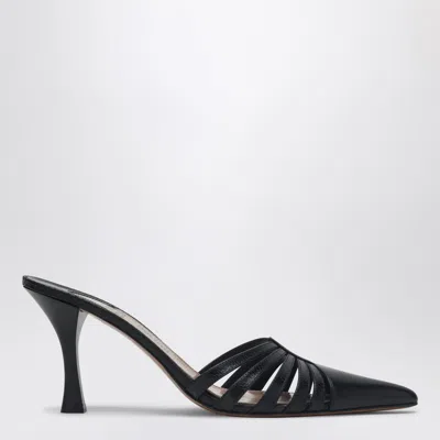 PARIS TEXAS PARIS TEXAS BLACK LEATHER MULE NADIA