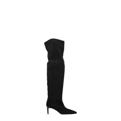 Paris Texas Black Leather Over The Knee