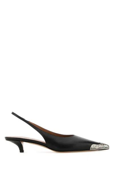 Paris Texas Black Leather Pumps