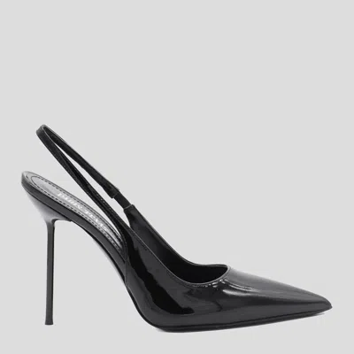 Paris Texas Black Leather Pumps