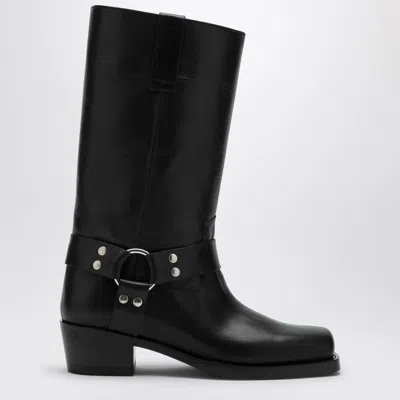 Paris Texas Black Leather Roxy Boot