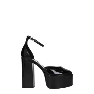 Paris Texas Black Leather Sandal