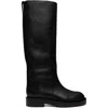 Paris Texas Nappa Leather Flat Ankle Boots With Pull Tab And 20mm Heel In Black
