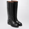 Paris Texas Black Napa Leather Boots In Black