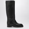 Paris Texas Leather Knee-high Boots In Black