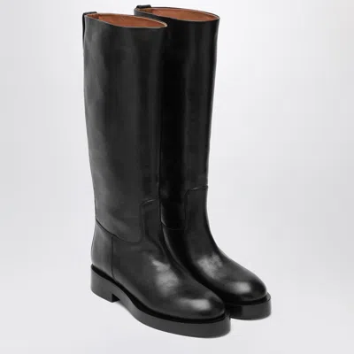 Paris Texas Black Napa Leather Boots