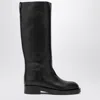Paris Texas Solid Color Knee High Boots In Black