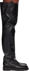 Paris Texas Black Napa Over The Knee Boots In Black