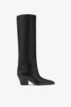 Paris Texas Black Nappa Leather Heel 60 Boots In Black