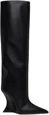 Paris Texas Black Nina Tall Boots In Black-carbone