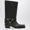 Paris Texas 45mm Roxy Brushed Leather Boots In Black