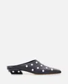 Paris Texas Studded Pointed Toe Mule In Black