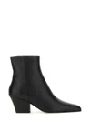 Paris Texas Black Solid Jane Boots In Black