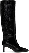 Paris Texas Black Stiletto 60 Tall Boots In Carbone