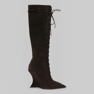 Paris Texas Black Stiletto Boot 105 In Brown