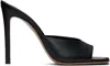 Paris Texas Black Stiletto Heeled Sandals In Black