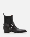 Paris Texas Leather Helena Western Booties 4cm In Black